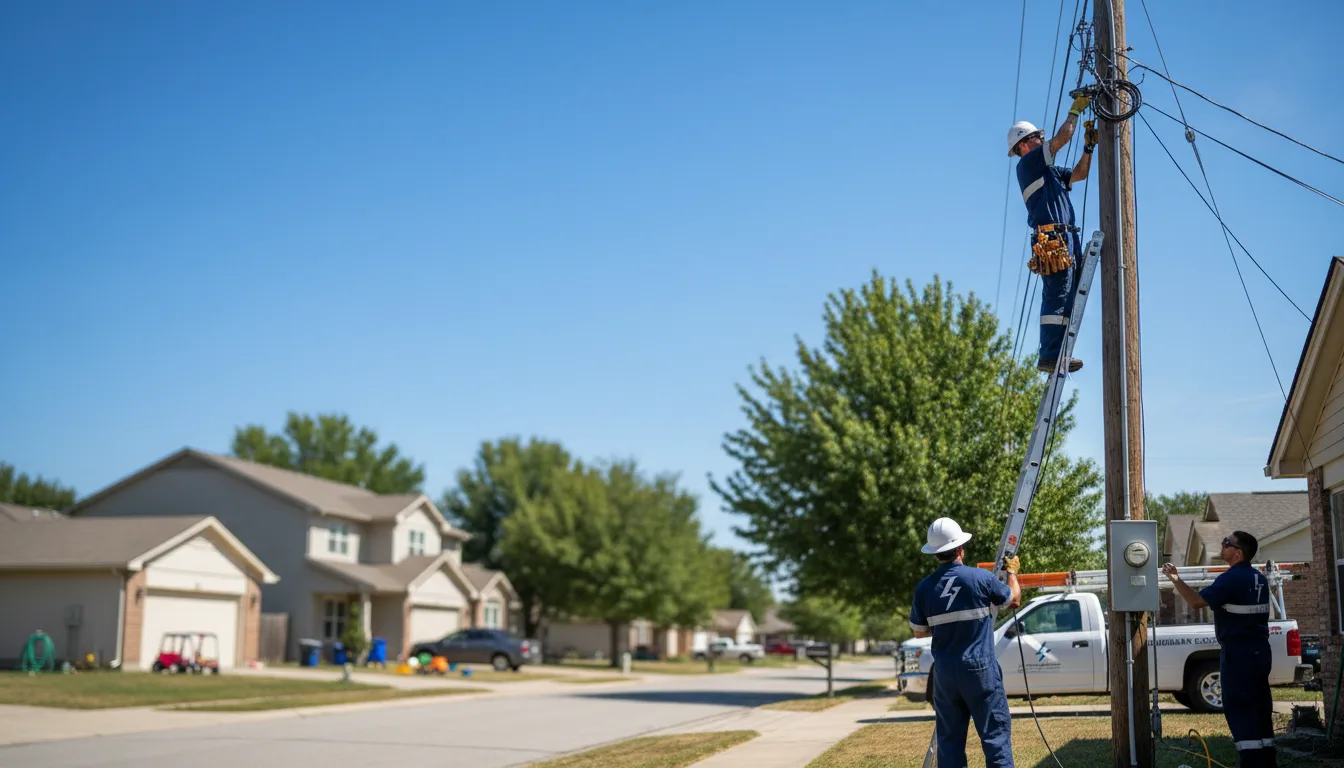 Residential electrician providing installation services in Frost, MN
